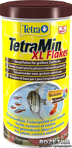 Акция на Корм Tetra Min XL Flakes для аквариумных рыб в хлопьях 1 л (4004218204393) от Rozetka UA