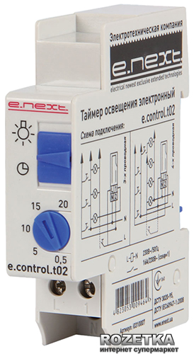 

Таймер освітлення E.NEXT електронний e.control.t02