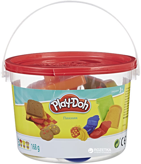 

Набор пластилина Hasbro Play-Doh Мини ведерко Пикник (23414_23412)