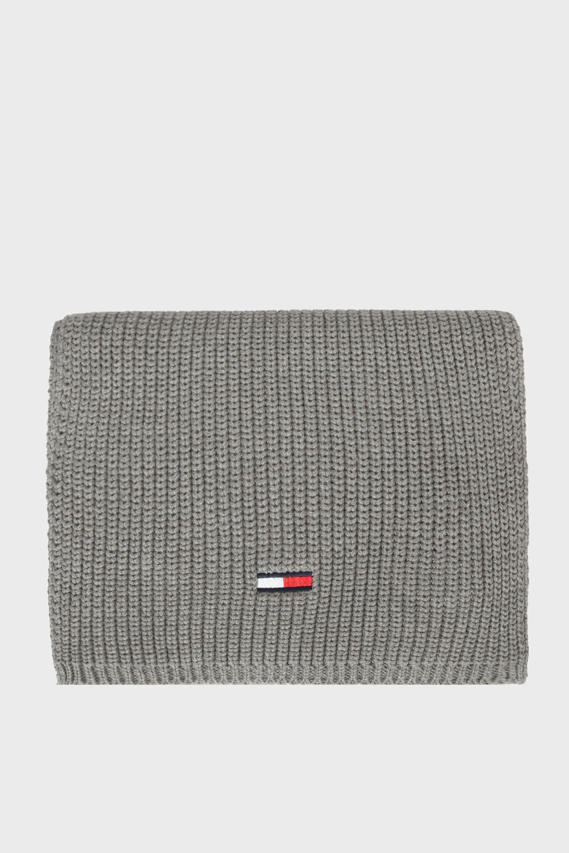

Серый шарф Tommy Hilfiger OS AU0AU00288