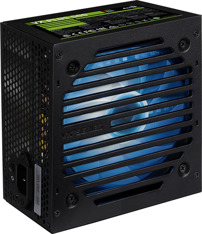 

Блок питания Aerocool 500W VX500 PLUS RGB N-PFC 120 mm