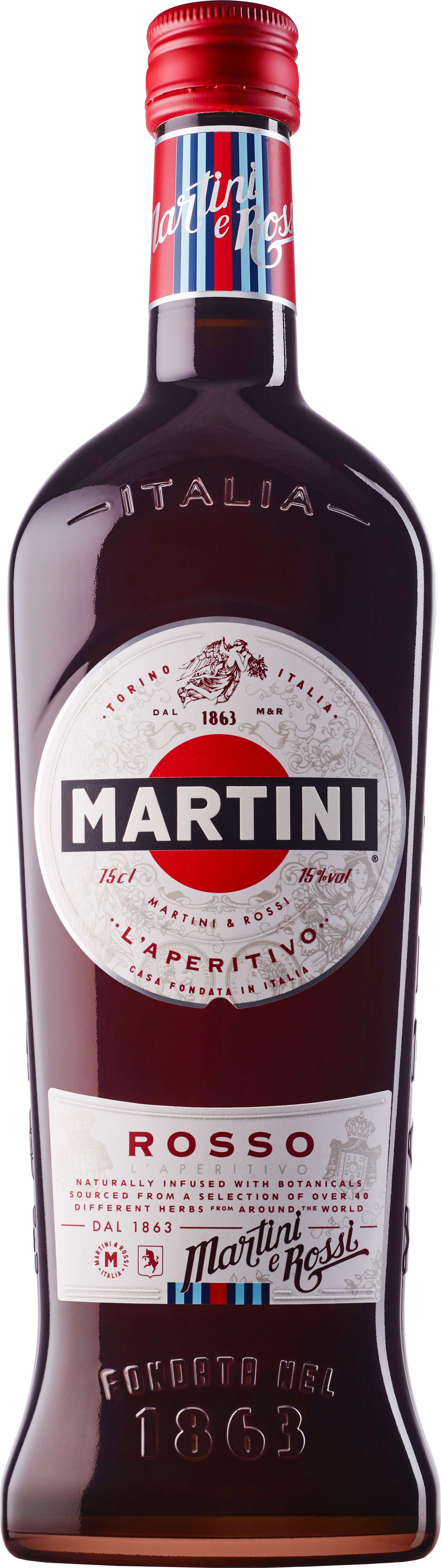 Акція на Вермут Martini Rosso полусладкий 1 л 15% (5010677915007) від Rozetka UA
