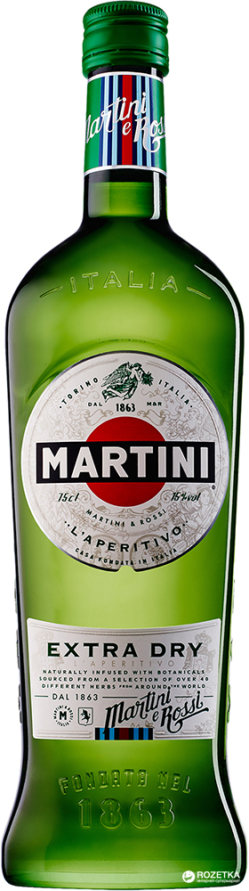 Акция на Вермут Martini Extra Dry сухой 1 л 18% (5010677935005) от Rozetka UA