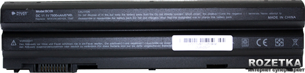 Акція на Аккумулятор PowerPlant для Dell Latitude E6420 Black (11.1V/7800mAh/6Cells) (NB00000277) від Rozetka UA