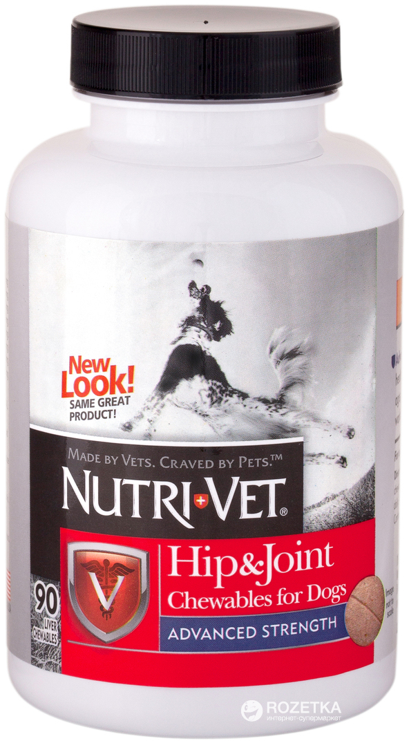

Добавка Nutri-Vet глюкозамин, хондроитин, МСМ для собак 90 табл