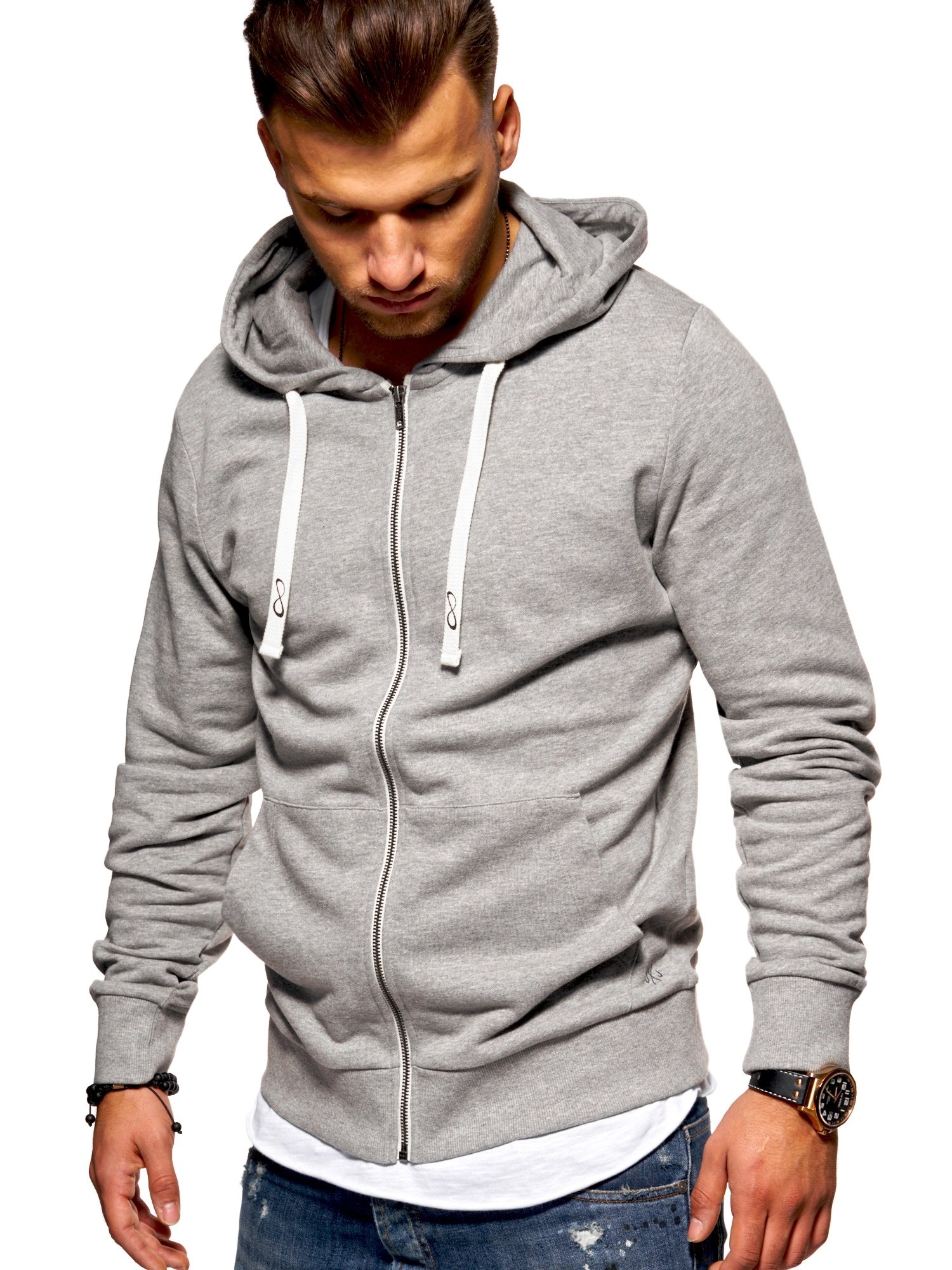 

Толстовка Jack & Jones Light Grey Melange XXL светло-серый