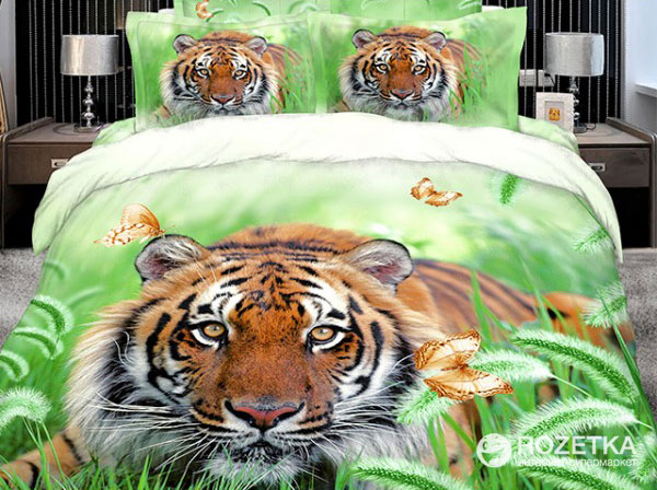 

Постельное бельё Novita Сатин 180х215 Tiger