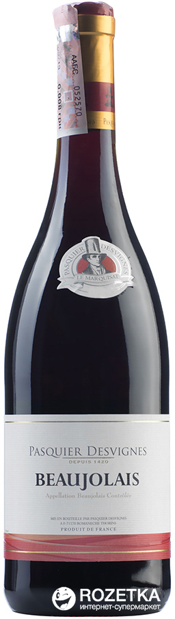 Вино Pasquier Desvignes Beaujolais червоне сухе 0.75 л (3263289315891)