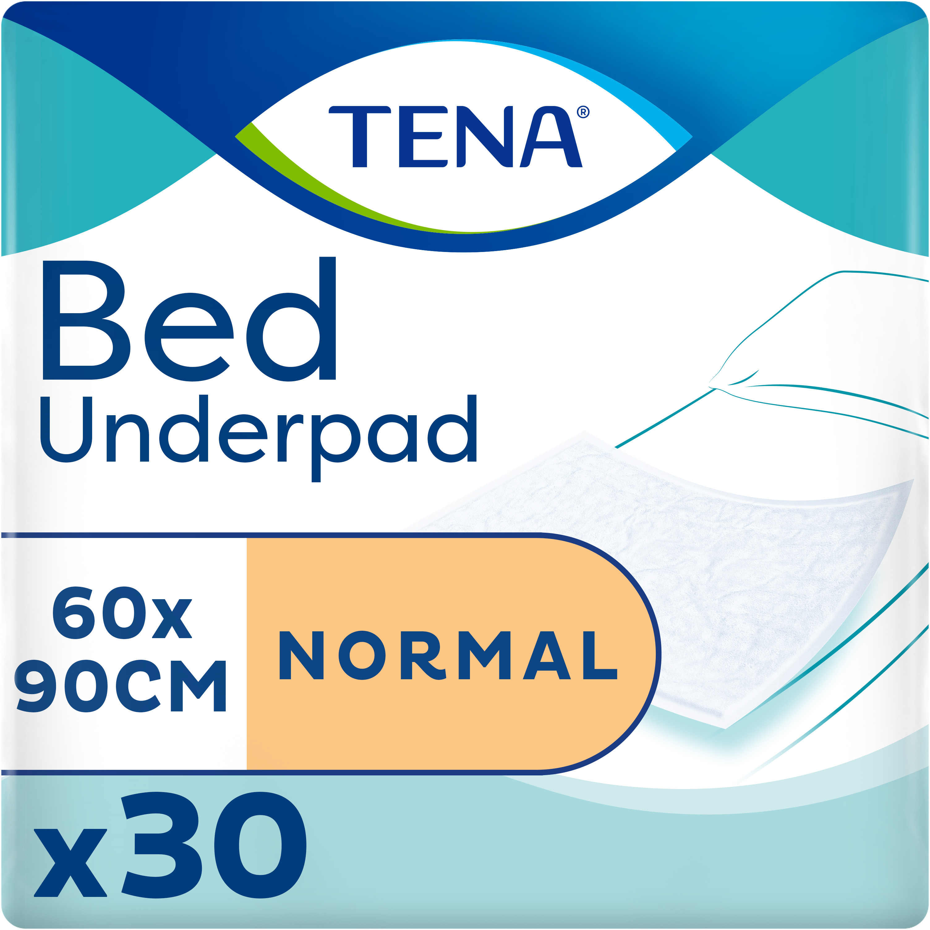 Акція на Одноразовые пеленки впитывающие Tena Bed Normal 60x90 30 шт (7322540529319) від Rozetka UA
