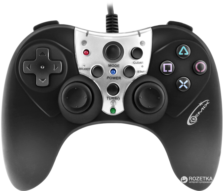 

Проводной геймпад Gemix GP-60 PC Black/Silver (GP60BS)