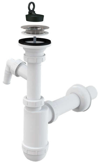 

Сифон для раковины ALCA PLAST A410P (8594045937275)