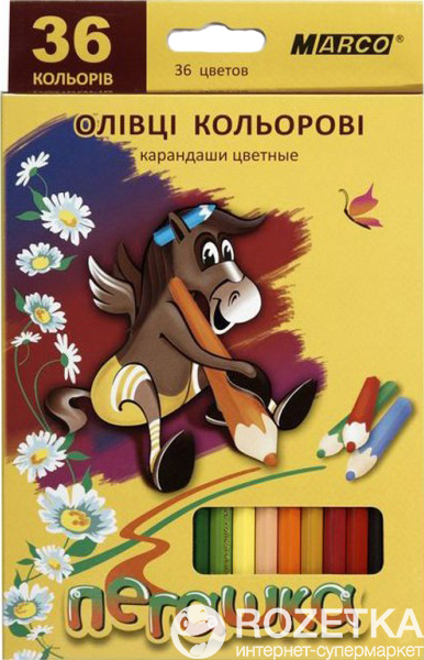 

Карандаши цветные Marco Пегашка 36 цветов (1010-36СВ)