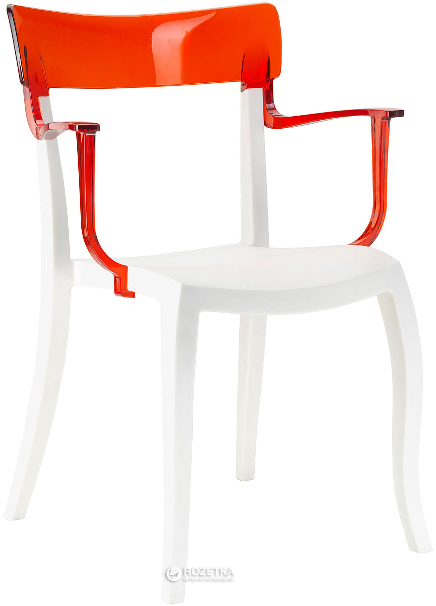 

Стул Papatya Hera-K Белый с прозрачно-красным