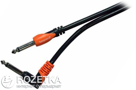 

Инструментальный кабель Bespeco SLPJ600 6 м Black/Orange (23-1-4-7)