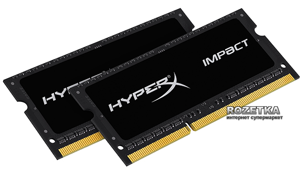 

Оперативная память HyperX SODIMM DDR3L-1866 16384MB PC3-14900 (Kit of 2x8192) Impact (HX318LS11IBK2/16)