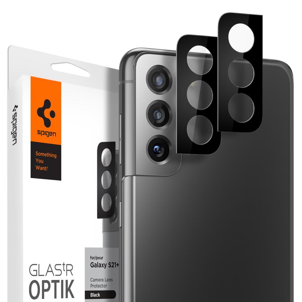 

Защитное стекло на камеру Spigen GlastR Slim Optik Camera Lens 2-Pack Samsung Galaxy S21 Plus Black