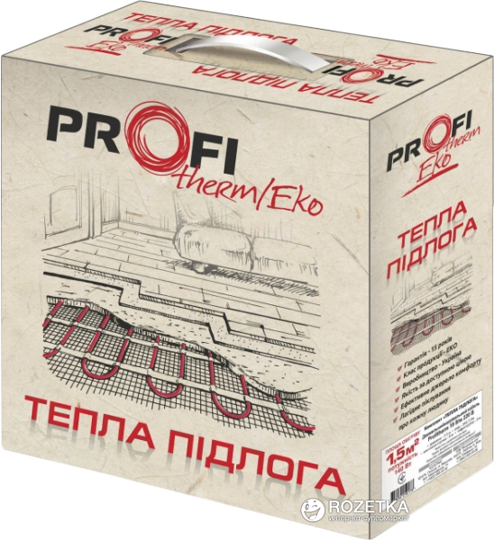 

Теплый пол ProfiTherm Eko 2 двухжильный кабель 200 Вт 12 м (70208613)