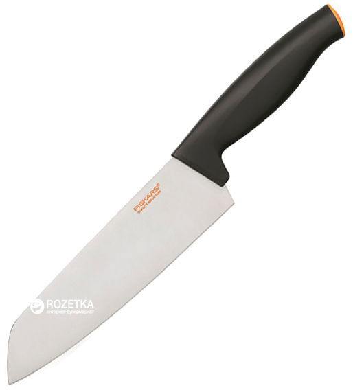 

Кухонный нож Fiskars Functional Form поварской азиатский 17 см Black