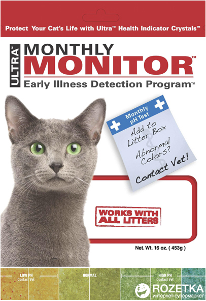 

Индикатор рН мочи кошек Litter Pearls MonthlyMonitor 453 г