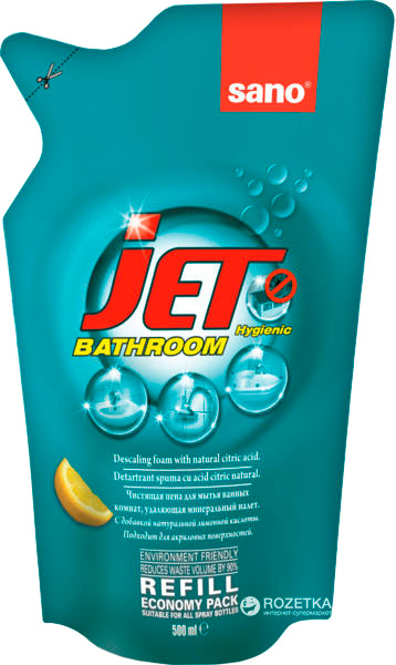  для мытья акриловых ванн Sano Jet Bathroom сменная упаковка .