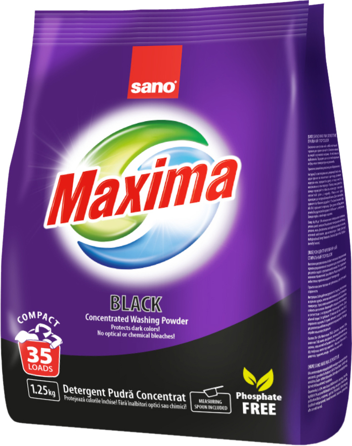 

Стиральный порошок Sano Maxima Black 1.25 кг
