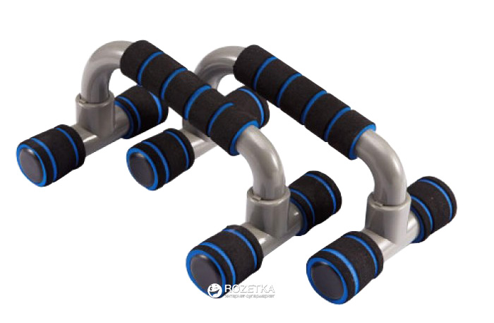 

Упоры для отжимания LiveUp Plastic Push Up Bar 14.5х23.2х12-10 см Blue-Grey (LS3164E)