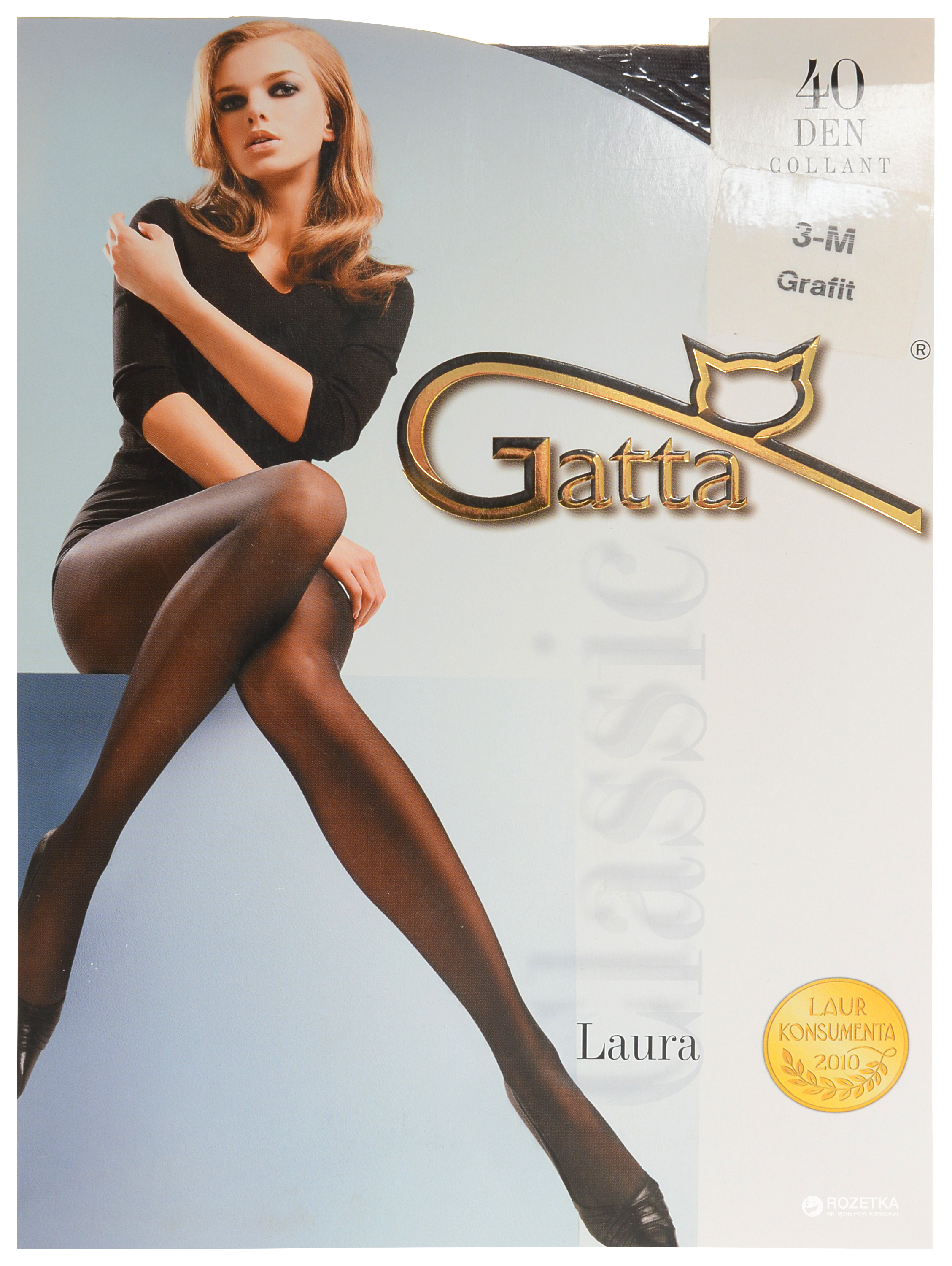 

Колготки Gatta Laura 40 Den  р Grafit, Колготки Gatta Laura 40 Den 4 р Grafit