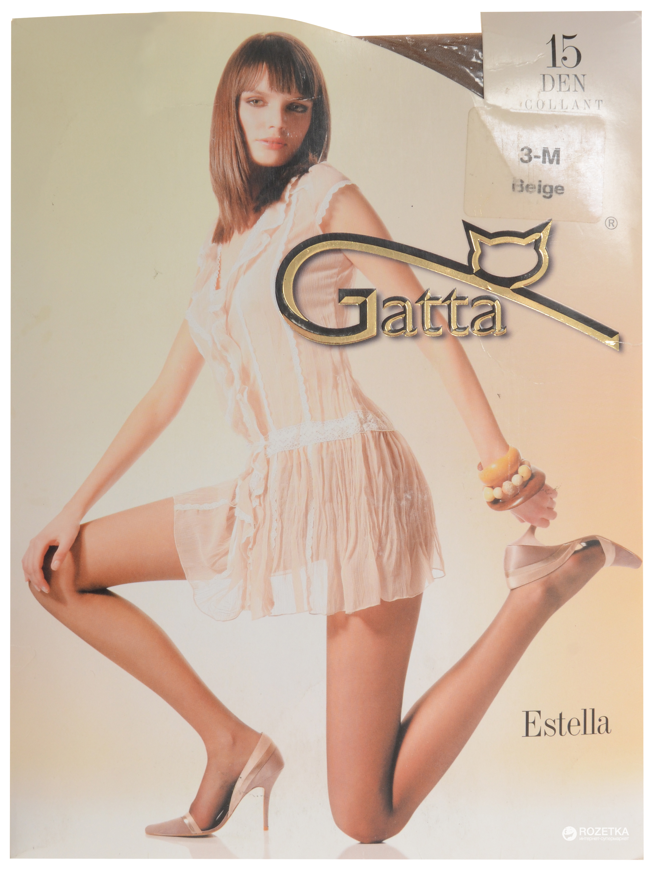 

Колготки Gatta Estella 15 Den  р Beige, Колготки Gatta Estella 15 Den 4 р Beige