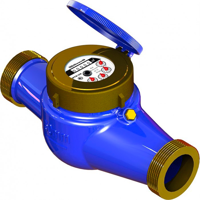 Счетчик водяной GROSS MTK-UA 50 (с сгоном бронза) для холодной воды .
