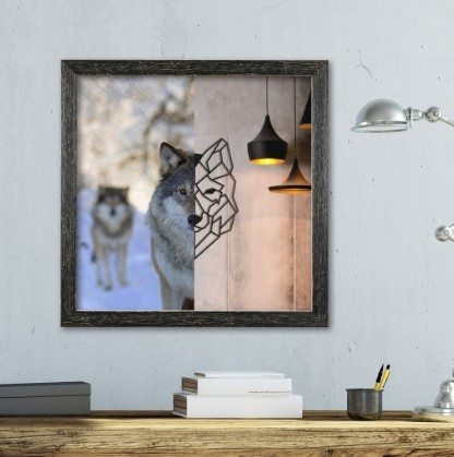 

Объемная картина из дерева DecArt Wolf Wallpaper