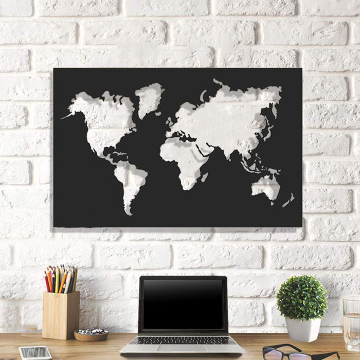 

Объемная картина из дерева DecArt Map of Life 75х117 см