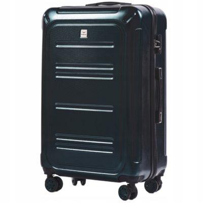 

Большой пластиковый чемодан на 4 колесах WINGS PC175 L ( темно зеленый / dark green)