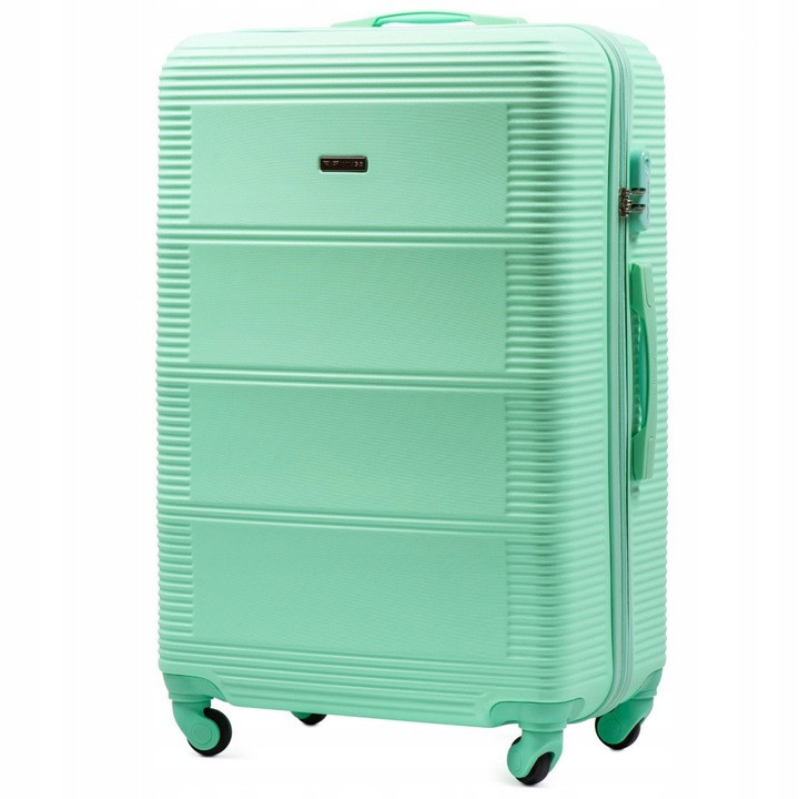 

Средний дорожный пластиковый чемодан K203 M (мятный / light green)