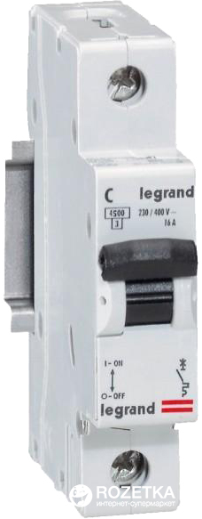 Автоматический выключатель Legrand C16 1Р 4.5 kA (419664) – фото ...