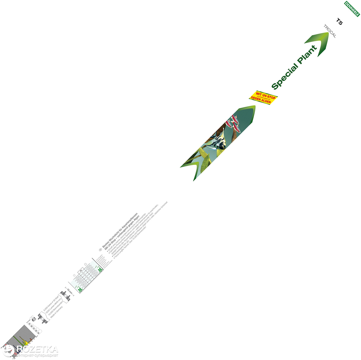 

Люминесцентная лампа Dennerle Special Plant Т5 3000 К 24 Вт 438 мм