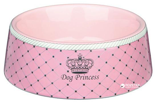 Акция на Миска керамическая для собак Trixie Dog Princess 450 мл Розовая 24582 (4047974245828) от Rozetka UA