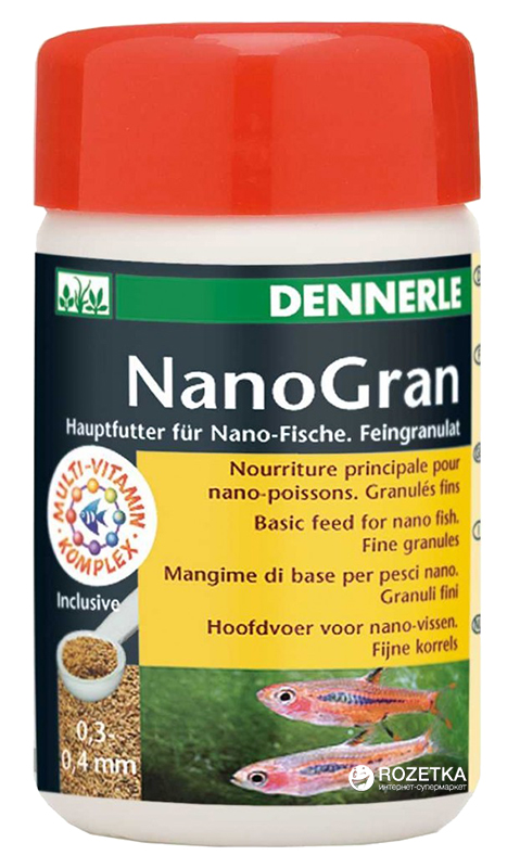 

Корм Dennerle Nano Gran для небольших рыб в мини-гранулах 100 мл