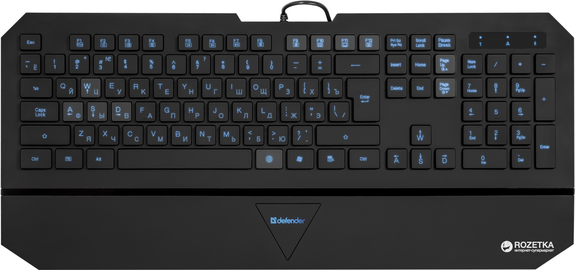 

Клавиатура проводная Defender Oscar SM-660L Pro USB (45662)