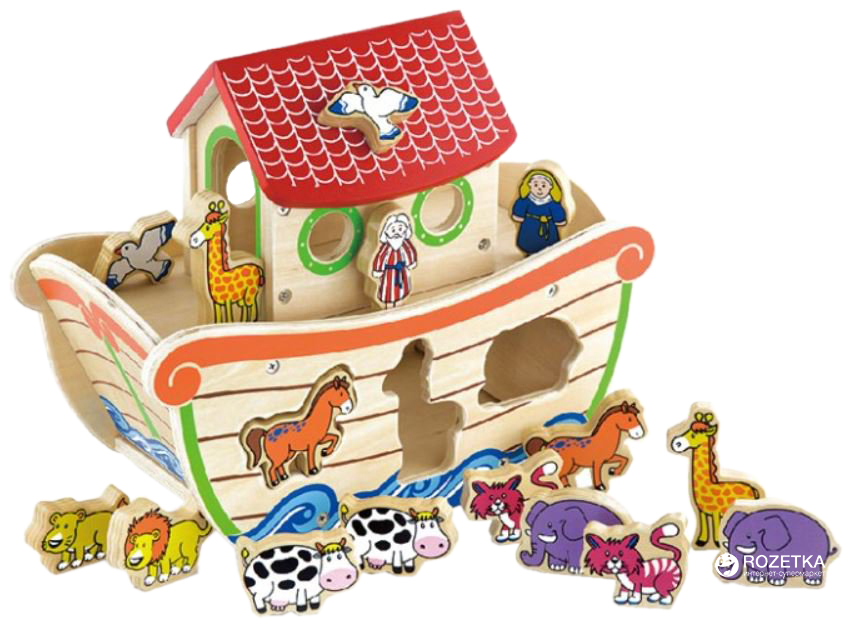 

Деревянный сортер Viga Toys Ковчег со зверятами (50345)