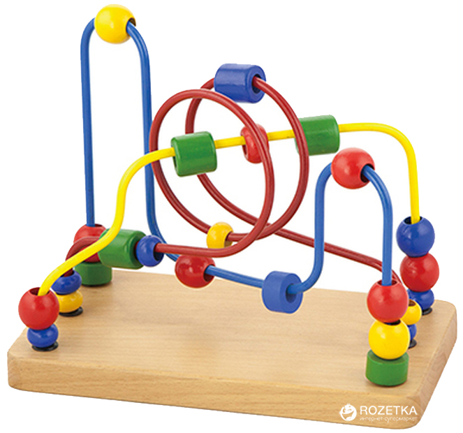 

Деревянный лабиринт Viga Toys Цветные бусины (56256)