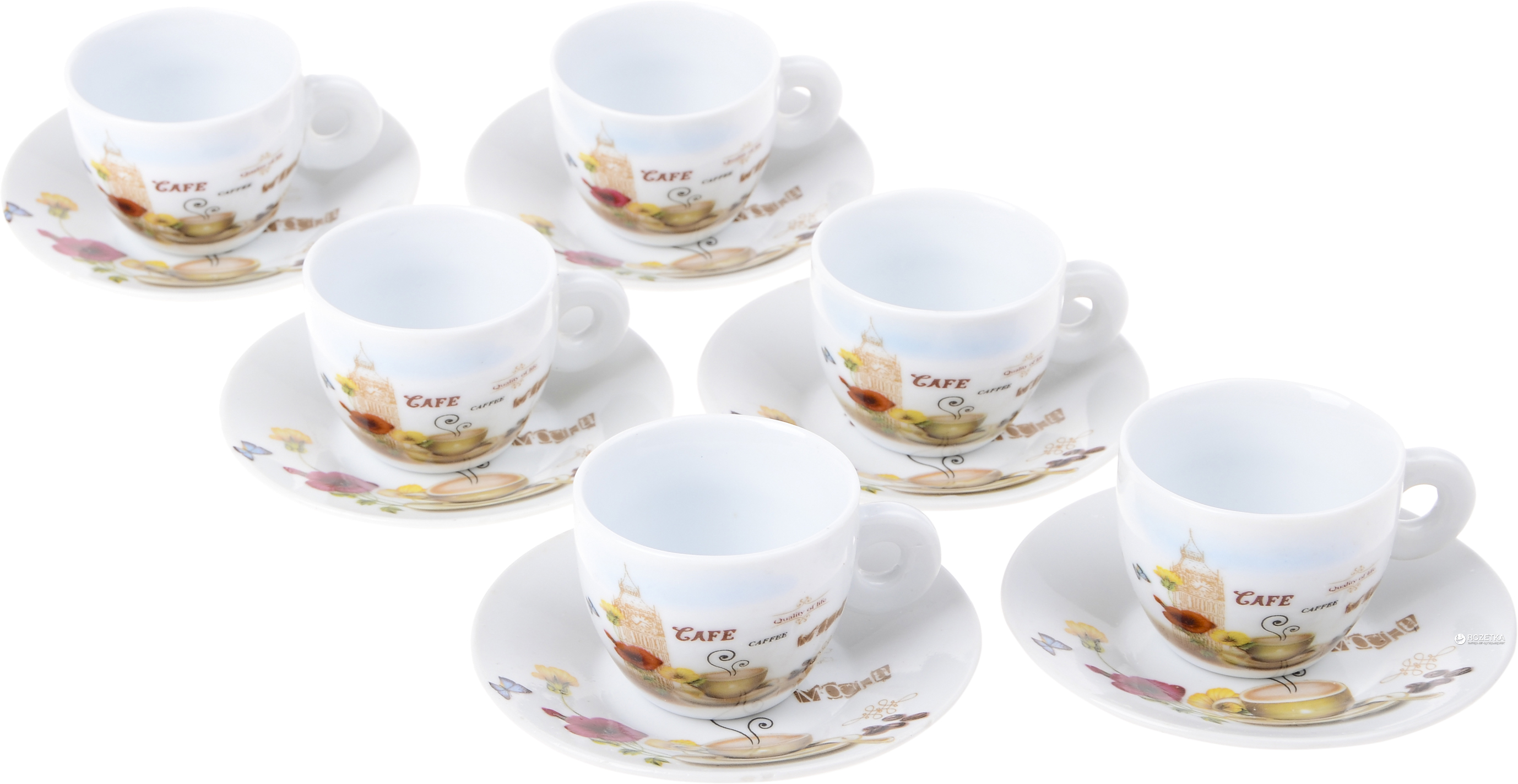 

Кофейный набор Lora NP87SETCOF/90 из 12 предметов (72-035)