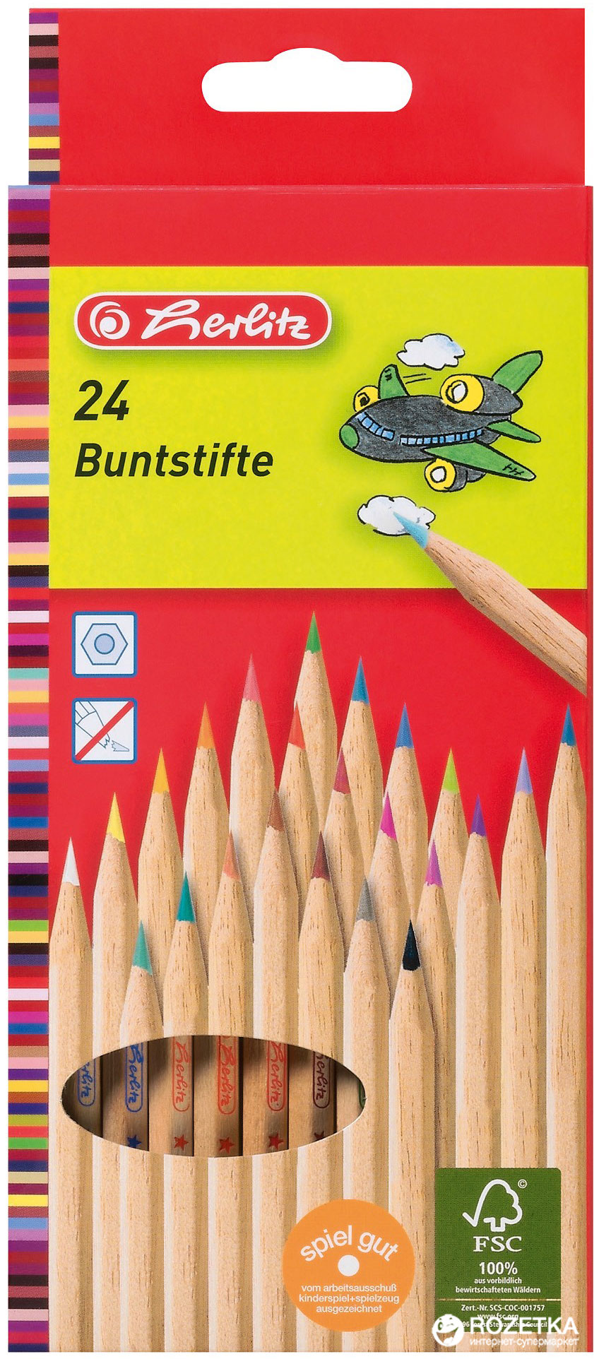 

Карандаши цветные Herlitz Natural 24 цвета (8660524)