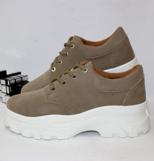 

Туфли женские на толстой подошве GoldStar F13-beige 39 24.0см хаки