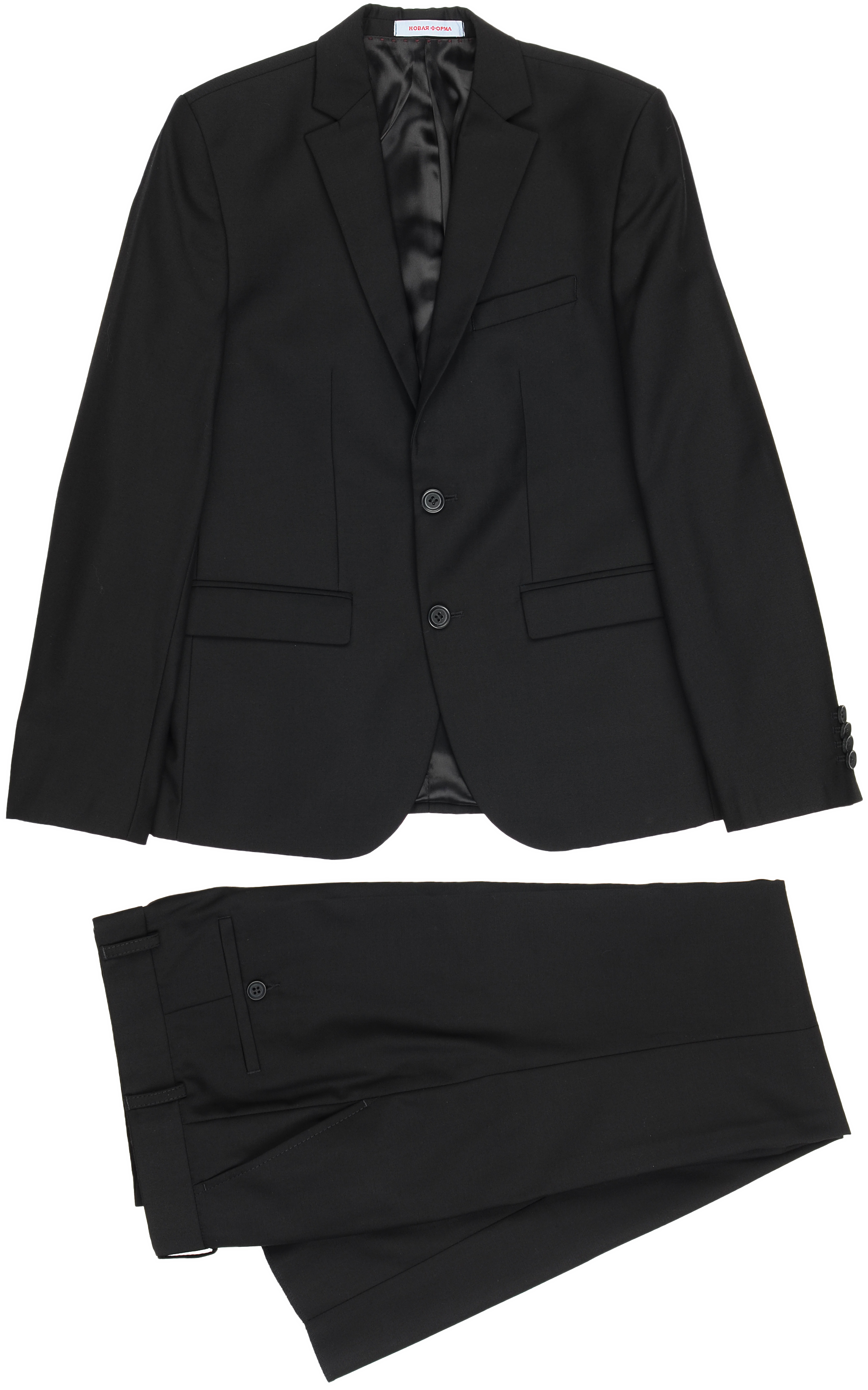 Акція на Костюм (пиджак + брюки) Новая форма 09.2 Tomas 134 см 28 р Черный (2000066927301) від Rozetka UA