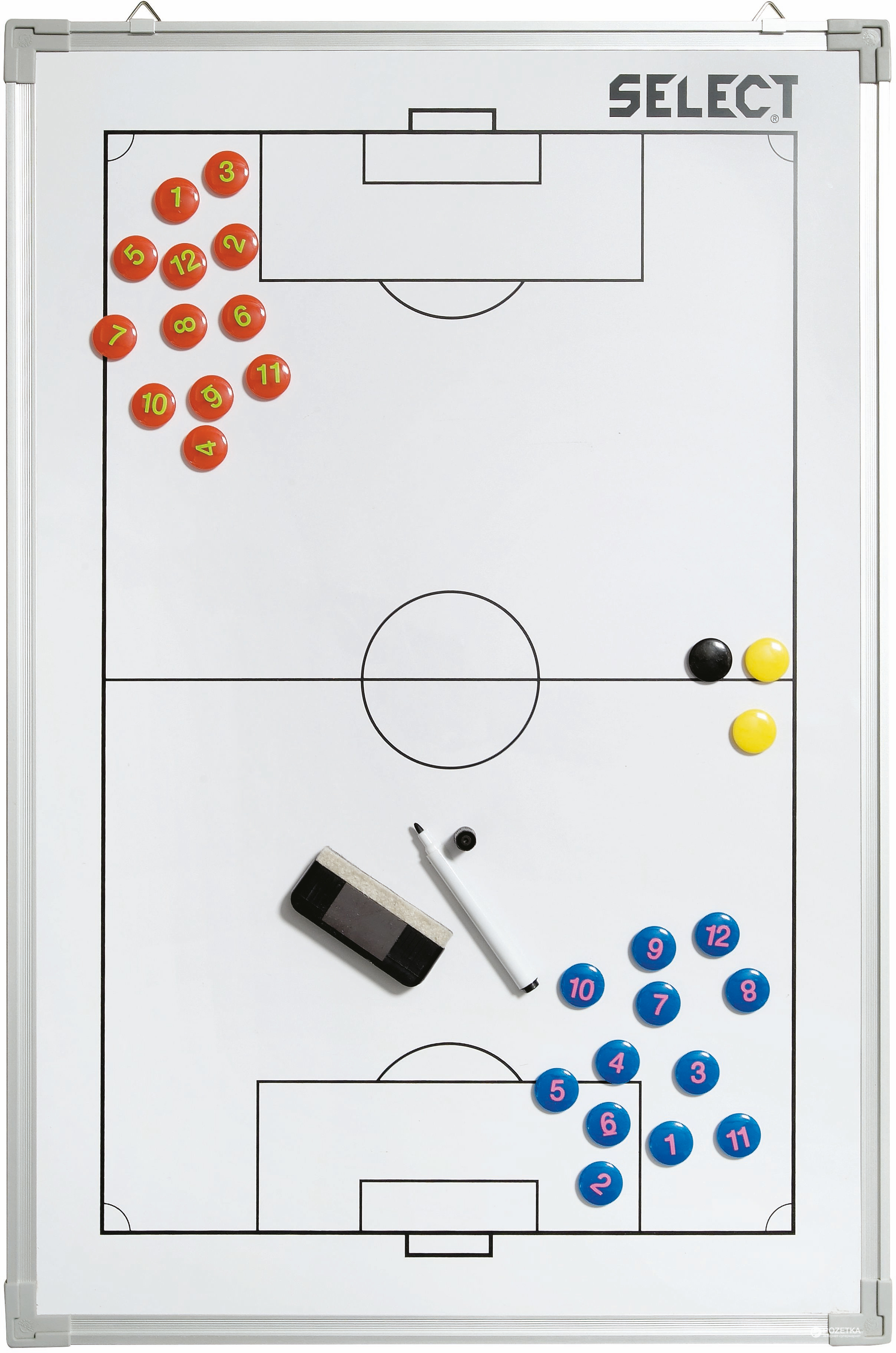 

Тактическая доска Select Alu Football 60 x 90 cм Белая (5703543720125)