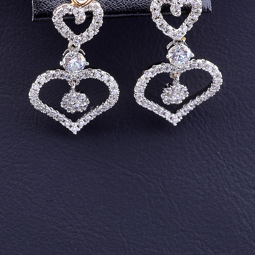 

Серьги 'XUPING' Фианит (позолота/родий) 076202