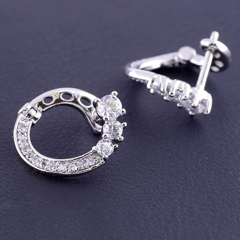 

Серьги 'XUPING' Фианит (родий) 090100