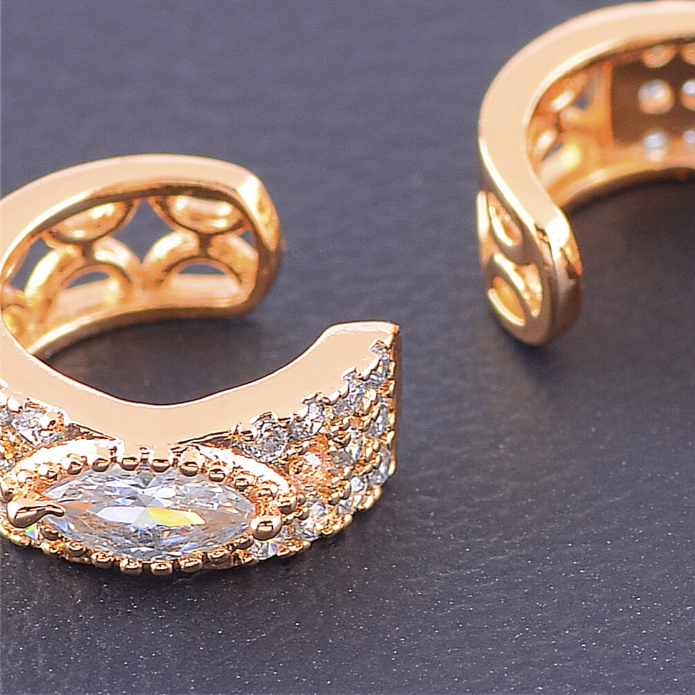 

Серьги 'XUPING' Фианит (позолота 18к) 094879