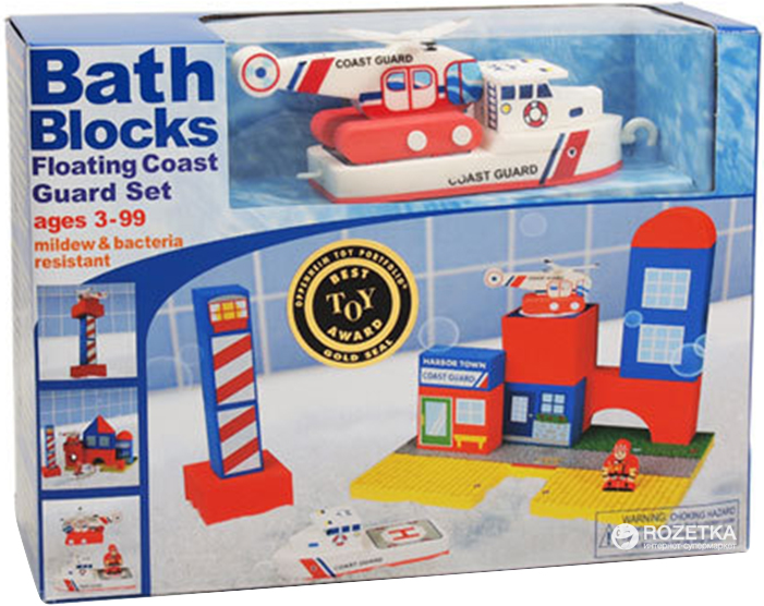 

Набор плавающих блоков для ванны Just Think Toys Береговая Охрана 17 элементов (22087) (0684979220876)