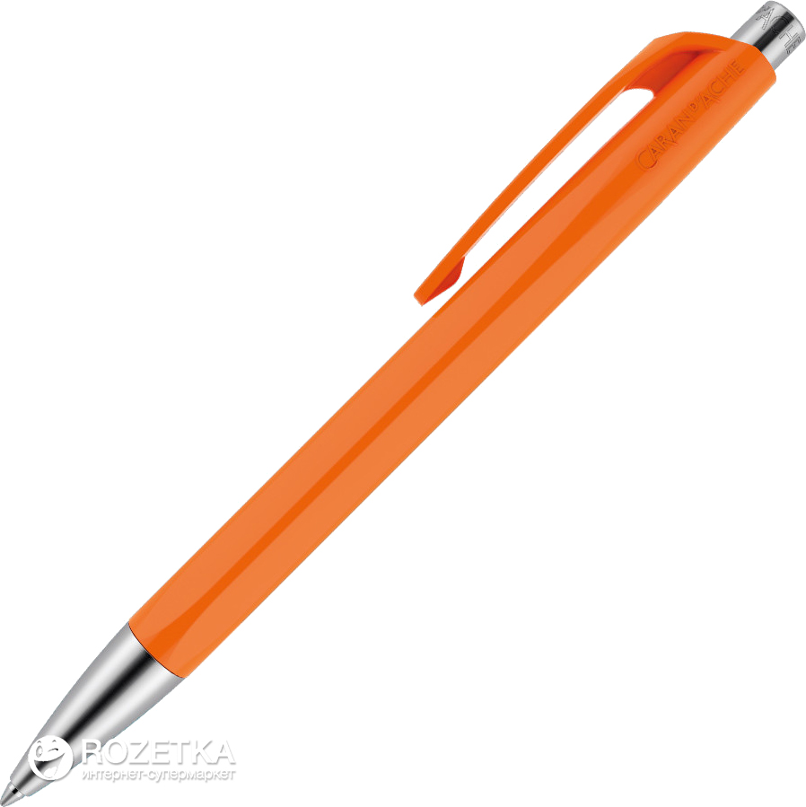 

Ручка шариковая Caran d'Ache 888 Infinite Синяя 0.7 мм Оранжевый корпус (7630002331333)